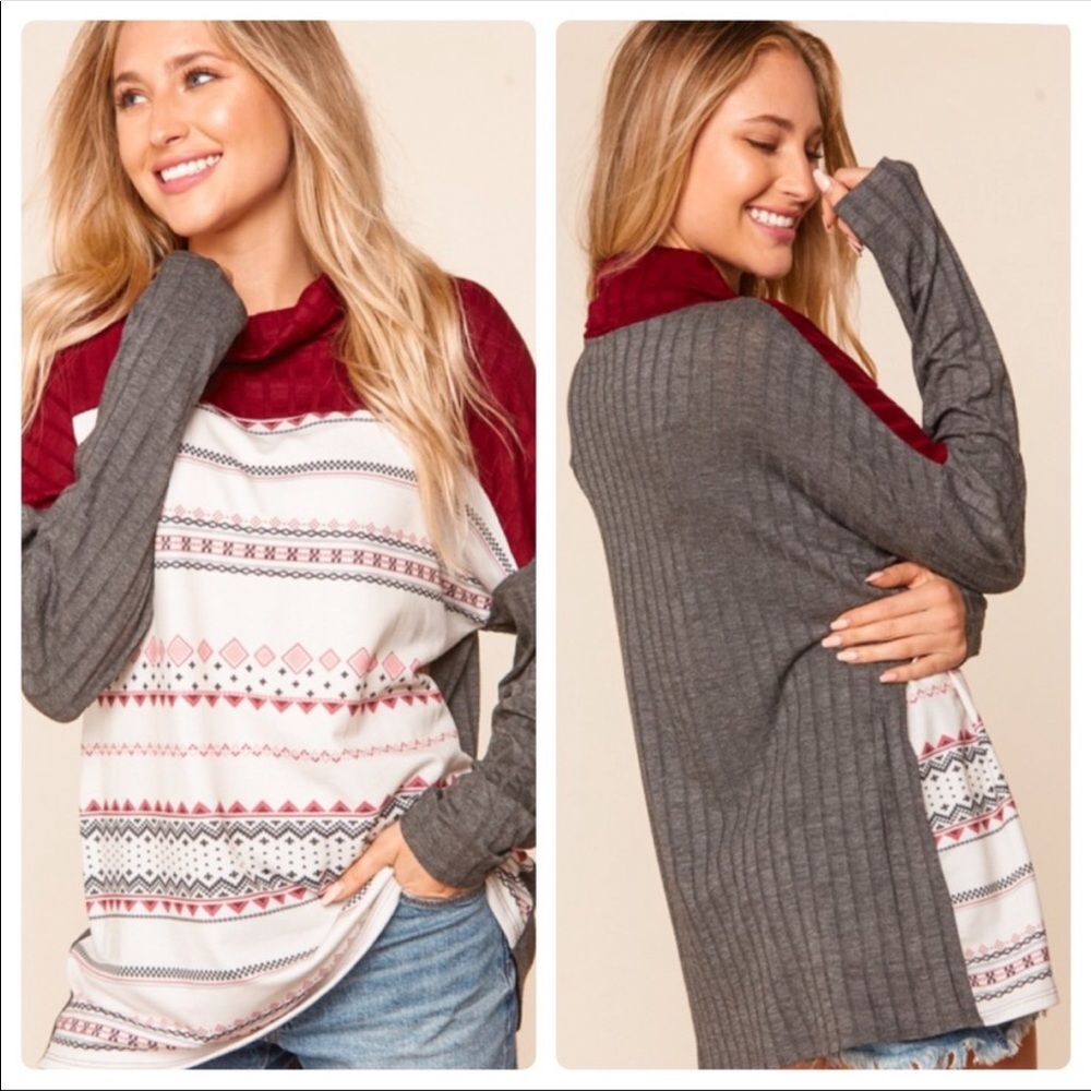 🆕 Ethnic Pattern Top